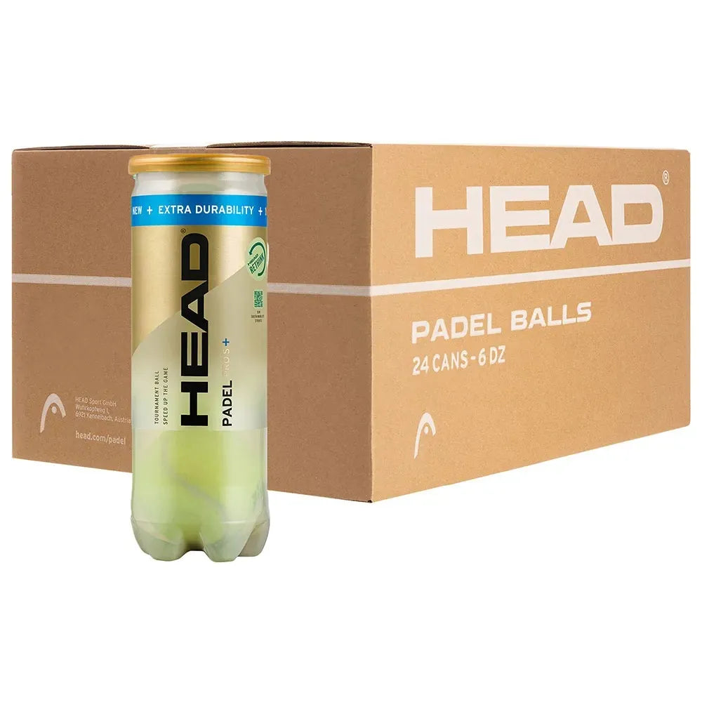 Caja de pelotas de pádel Head Padel Pro S+ para juego profesional