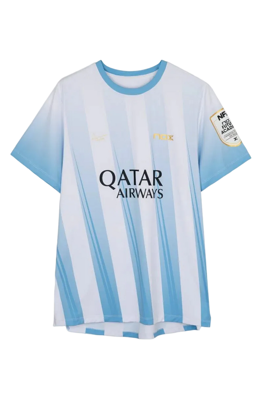 Camiseta Nox Sponsors AT10 By Agustin Tapia Azul Claro