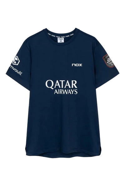 Nox Sponsors T-shirt AT10 Dark Blue By Agustín Tapia 2026