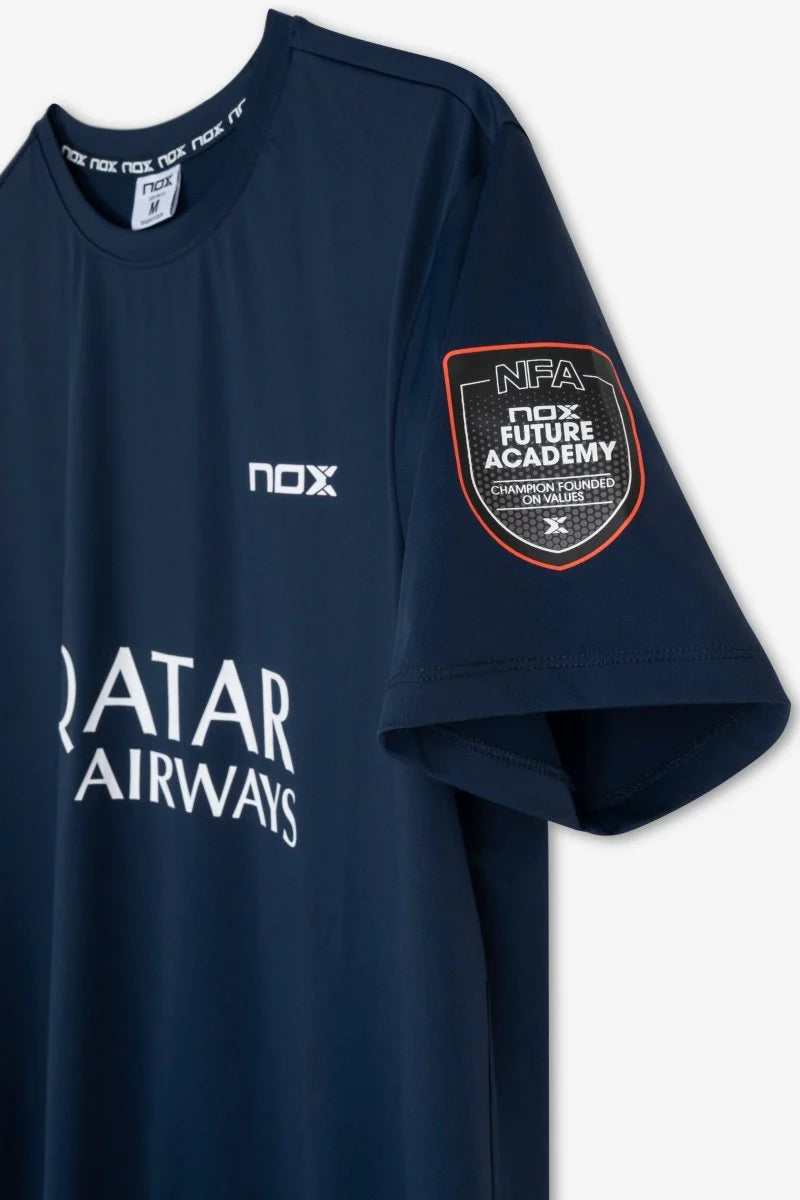 Camiseta Nox Sponsors AT10 Azul Oscuro By Agustín Tapia 2026