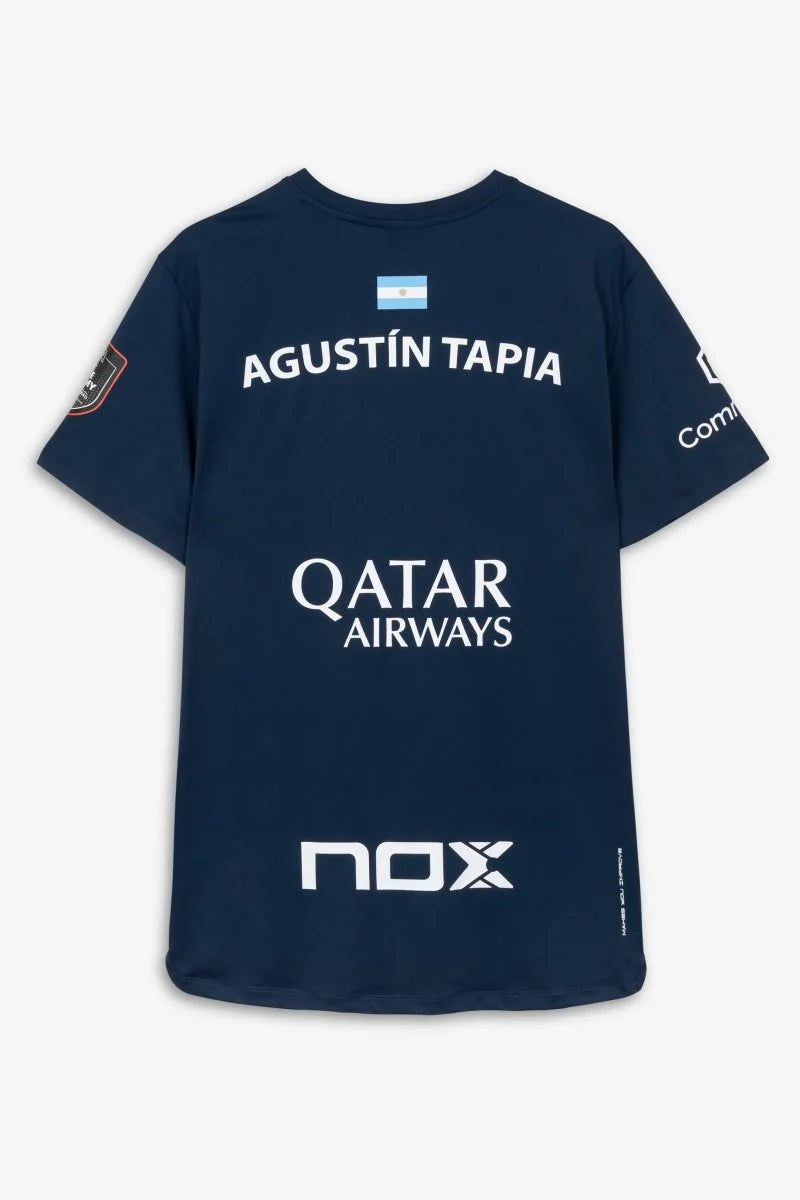 Camiseta Nox Sponsors AT10 Azul Oscuro By Agustín Tapia 2026