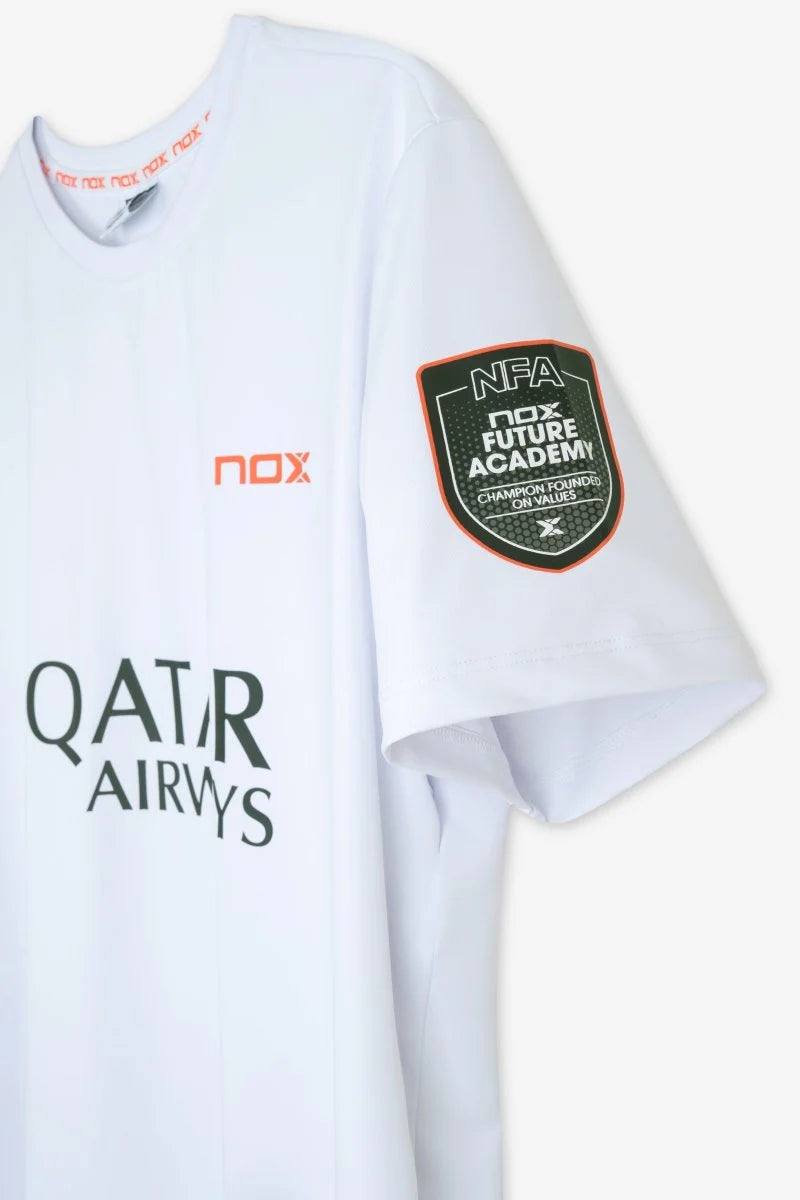 Camiseta Nox Sponsors AT10 Blanco By Agustín Tapia 2026