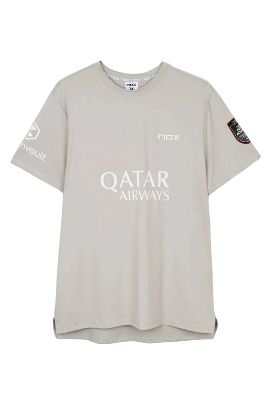 Camiseta Nox Sponsors AT10 Gris Claro By Agustín Tapia 2026