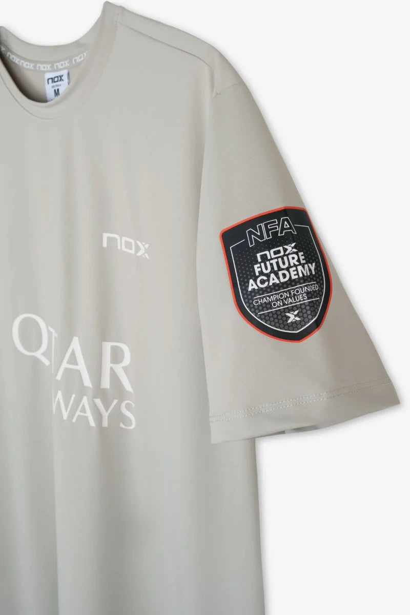 Camiseta Nox Sponsors AT10 Gris Claro By Agustín Tapia 2026
