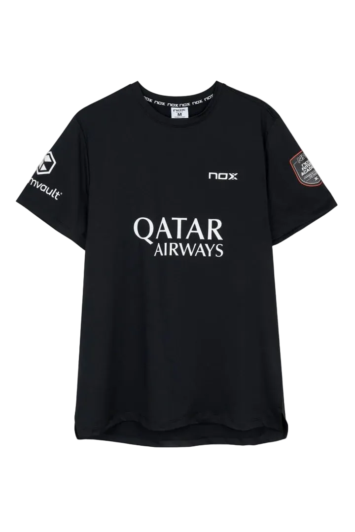 Nox Sponsors AT10 Black T-Shirt By Agustín Tapia 2026