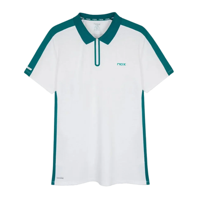 Camiseta Polo Nox Pro Blanco/Verde Hiedra