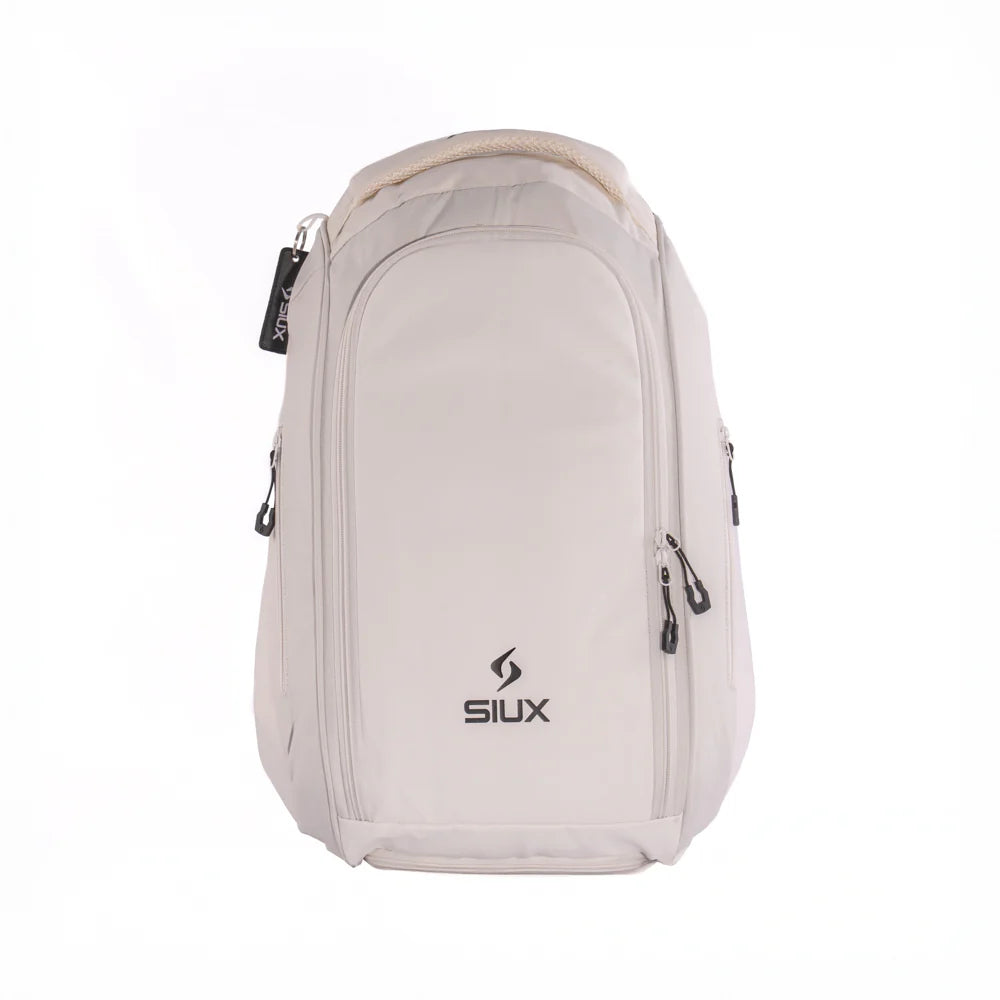 Mochila de pádel Siux Tour Blanca 2026, diseño ergonómico y elegante para tus entrenamientos en Padel Storage México