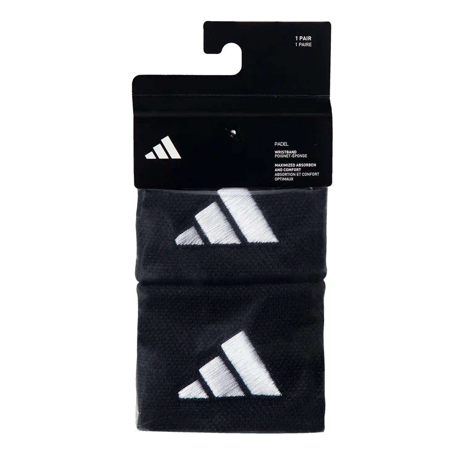 Muñequeras Adidas Cortas S Negro/Blanco