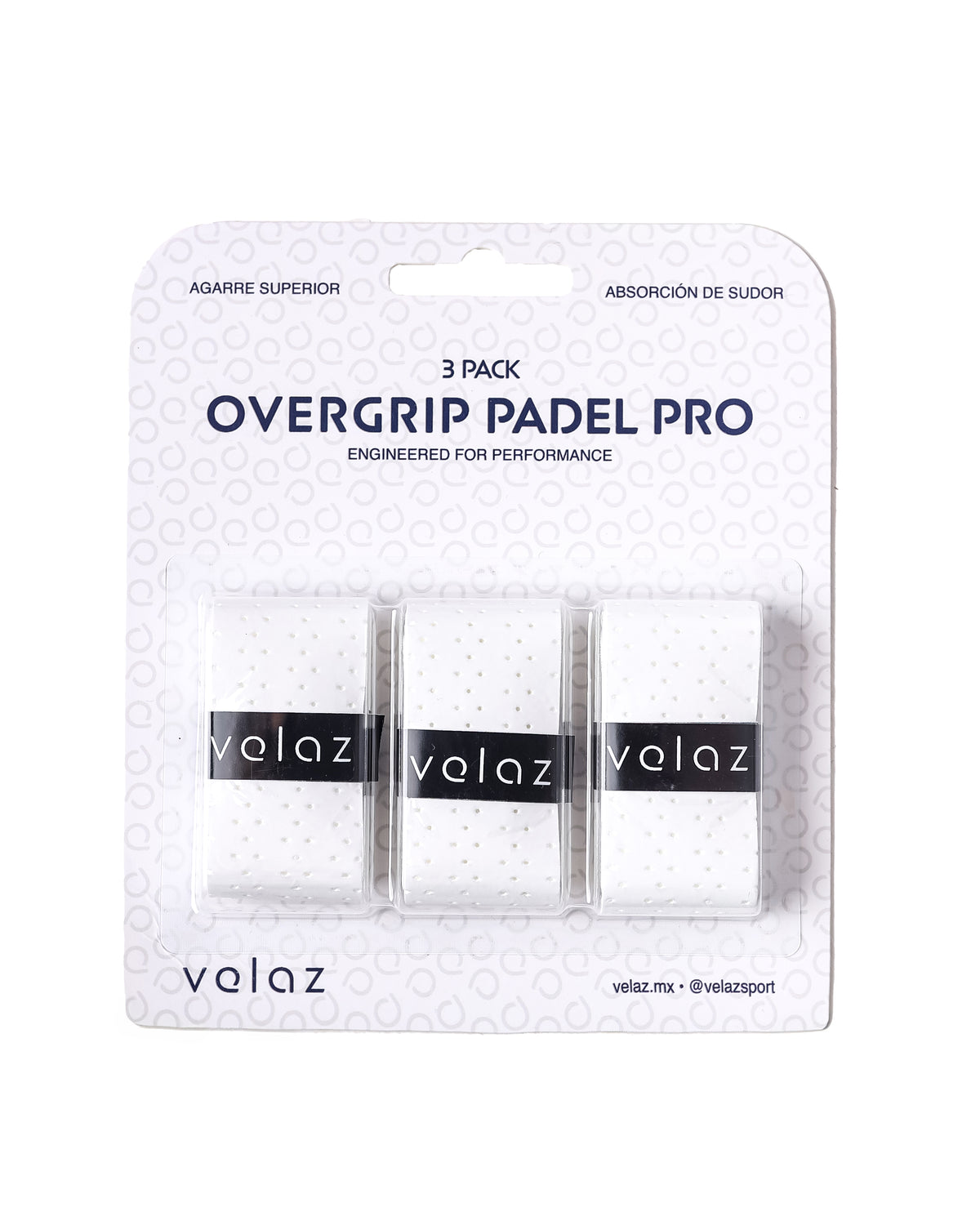 Overgrips Velaz Padel Pro Blanco Perforated 3 Pack