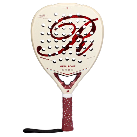 Pala de pádel Adidas Metalbone Reserve EDT 2026 edición especial en color beige y tinto. 