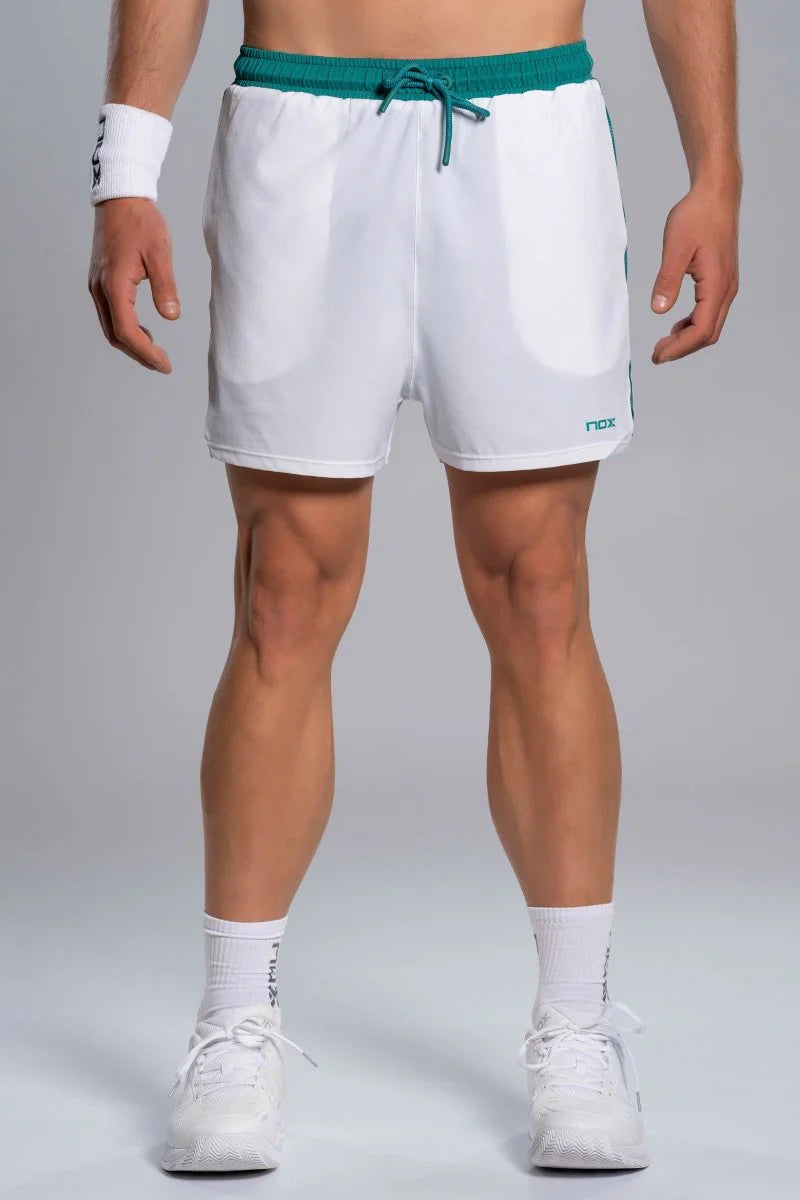 Short Nox PRO Blanco/Verde Hiedra