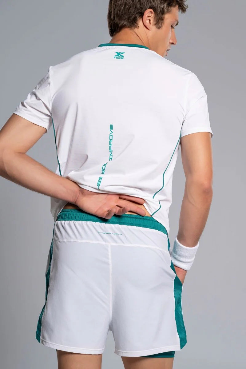 Ajuste de cintura y caída de Short Nox Pro Blanco- Equipacion oficial disponible en Padel Storage 
