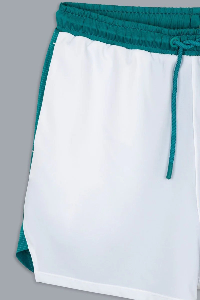 Short Nox PRO Blanco/Verde Hiedra