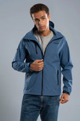 Load the image into the gallery view, Chaqueta Softshell Hombre Team Azul Noche Hombre
