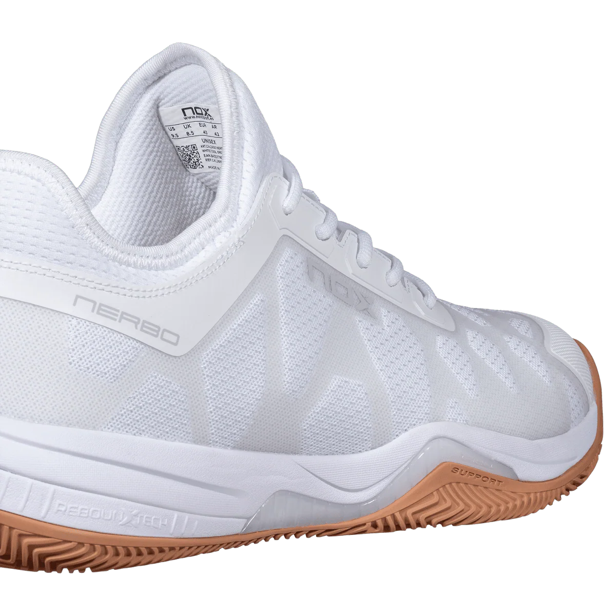 Tenis Nox Nerbo Blanco/Suela Caramelo 2026