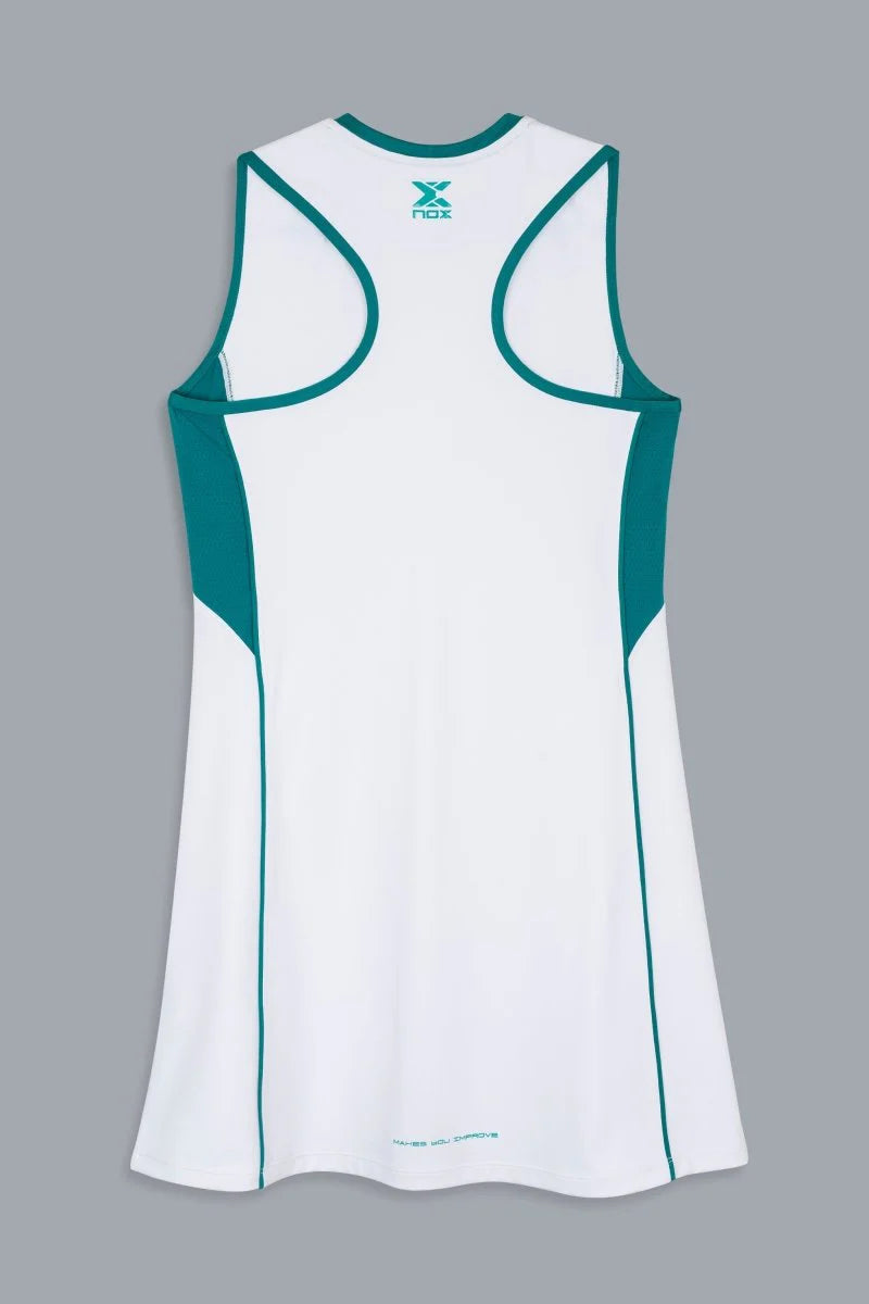 Vestido Nox Mujer PRO Blanco/Verde Hiedra