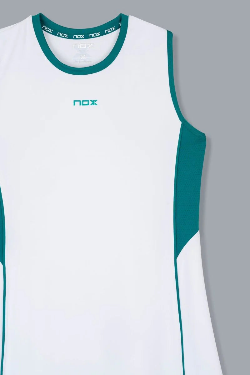 Vestido Nox Mujer PRO Blanco/Verde Hiedra