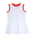 Load the image into the gallery view, Vestido de pádel Nox Mujer Team Blanco 2026 con diseño minimalista. Confeccionado en tejido técnico transpirable de alta elasticidad, incluye malla interior integrada y espalda tipo nadadora para máxima libertad de movimientos.
