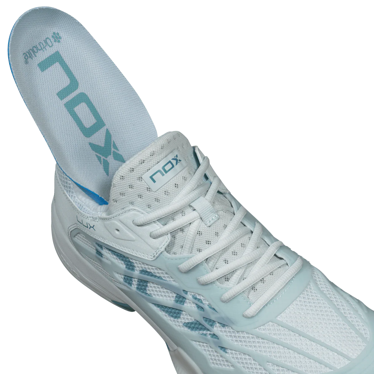 Tenis Nox AT10 LUX Morning Mist/Turquesa 2026